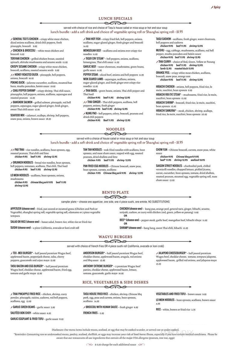 Tasu Asian Bistro - Cary, NC