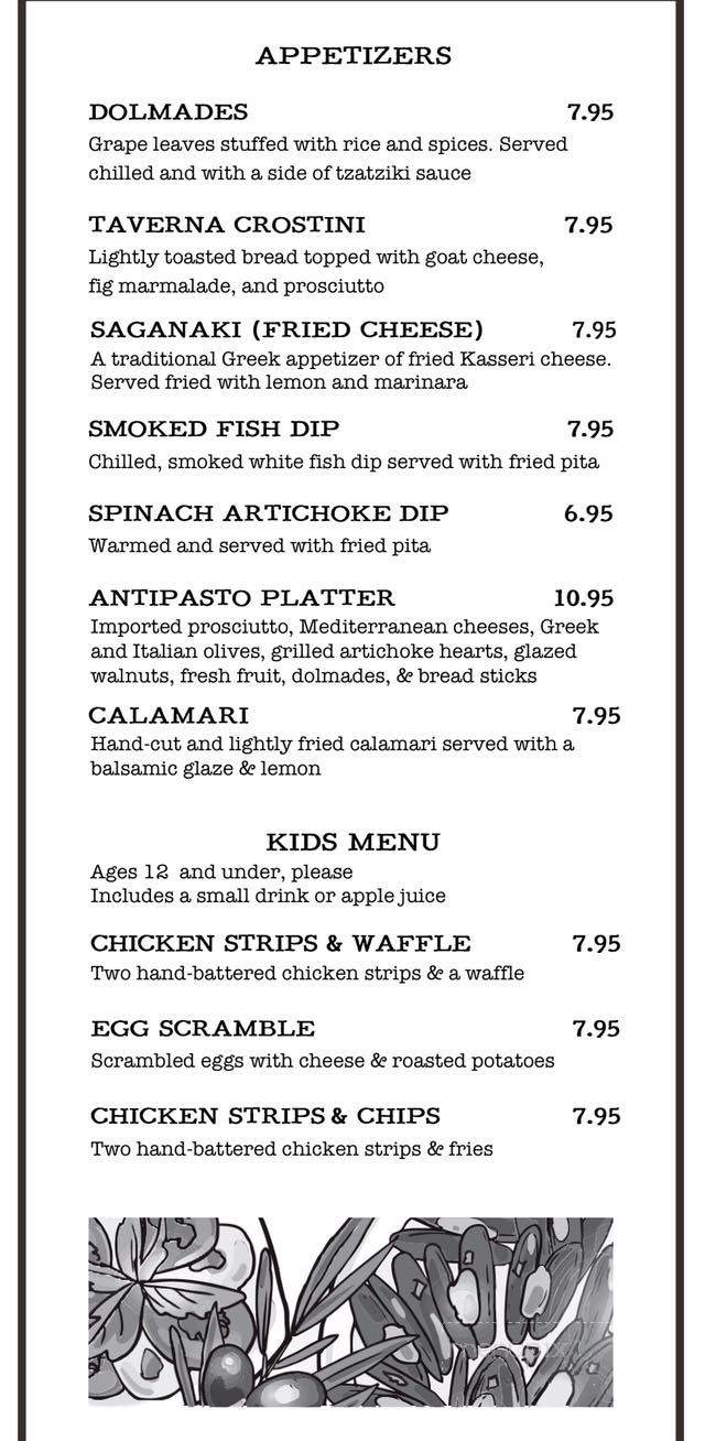 Taverna Mediterranean Grill - Cartersville, GA menu_pic