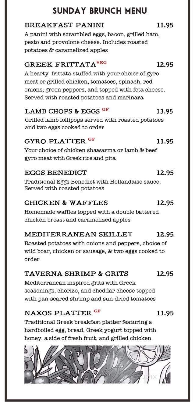 Taverna Mediterranean Grill - Cartersville, GA menu_pic