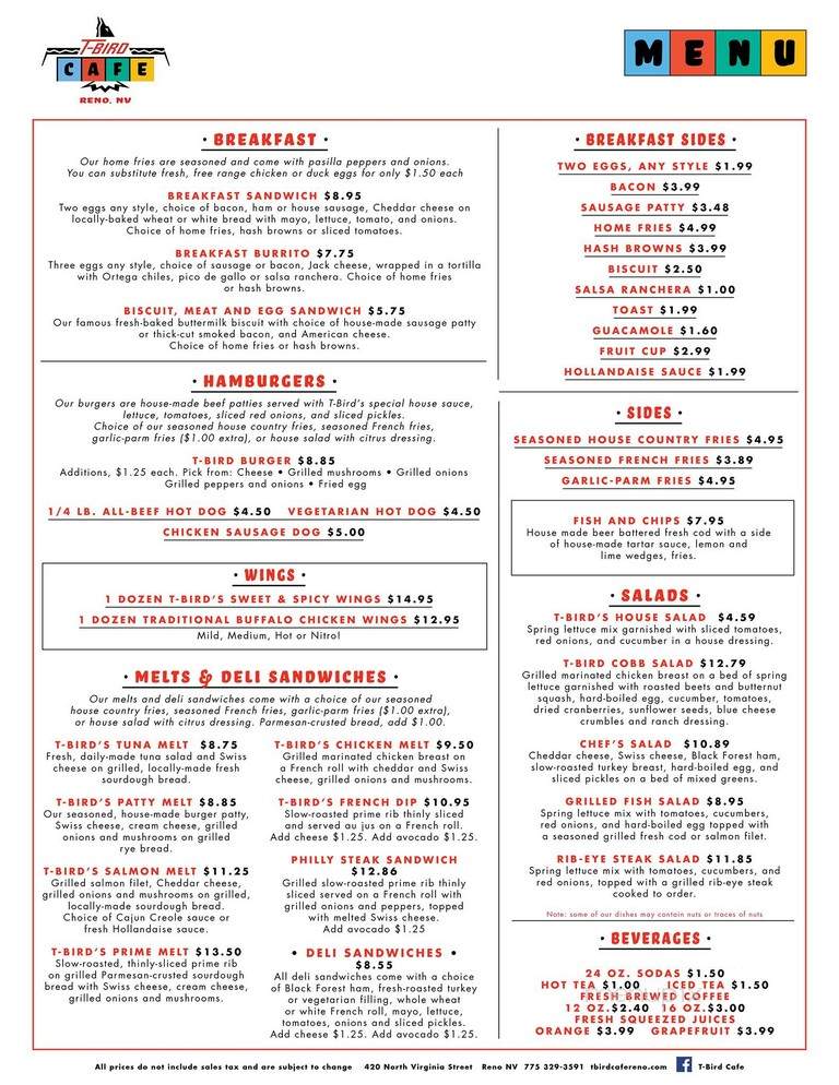 T-Bird Cafe - Reno, NV