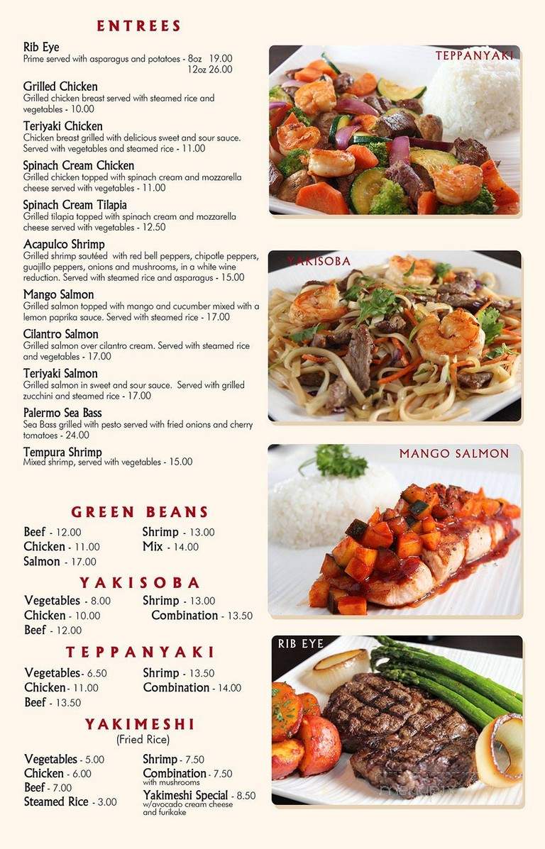 Tensai - Laredo, TX menu_pic