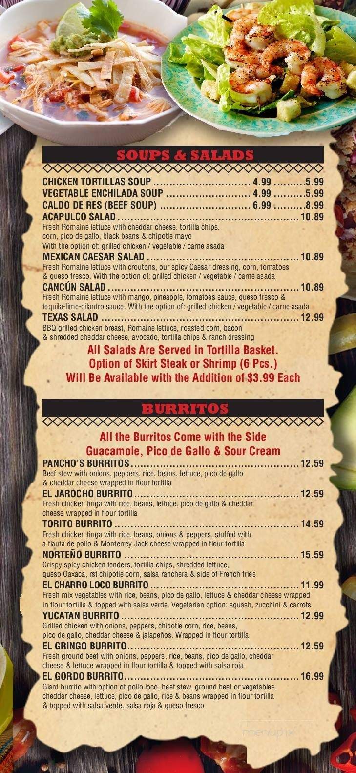 Tequila N Tacos - Piscataway Township, NJ menu_pic