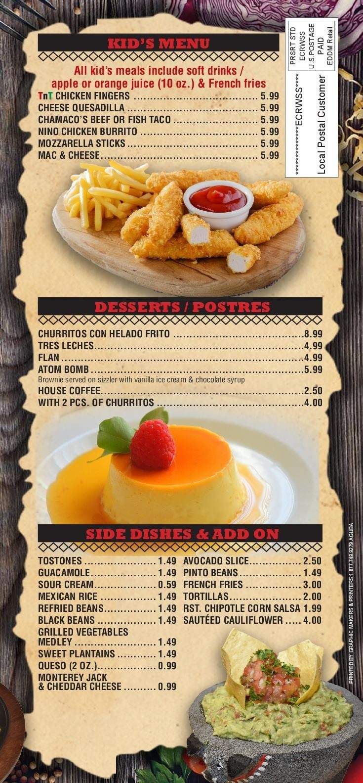 Tequila N Tacos - Piscataway Township, NJ menu_pic