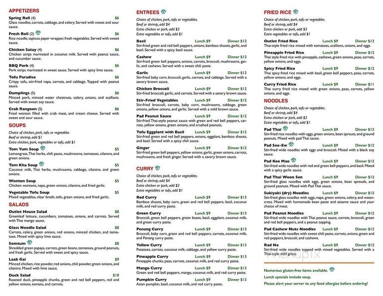 Thai & Noodle Outlet - Pittsburgh, PA menu_pic