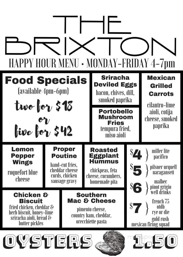 The Brixton - Babylon, NY menu_pic
