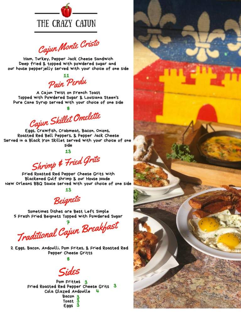 The Crazy Cajun - Gulf Shores, AL menu_pic