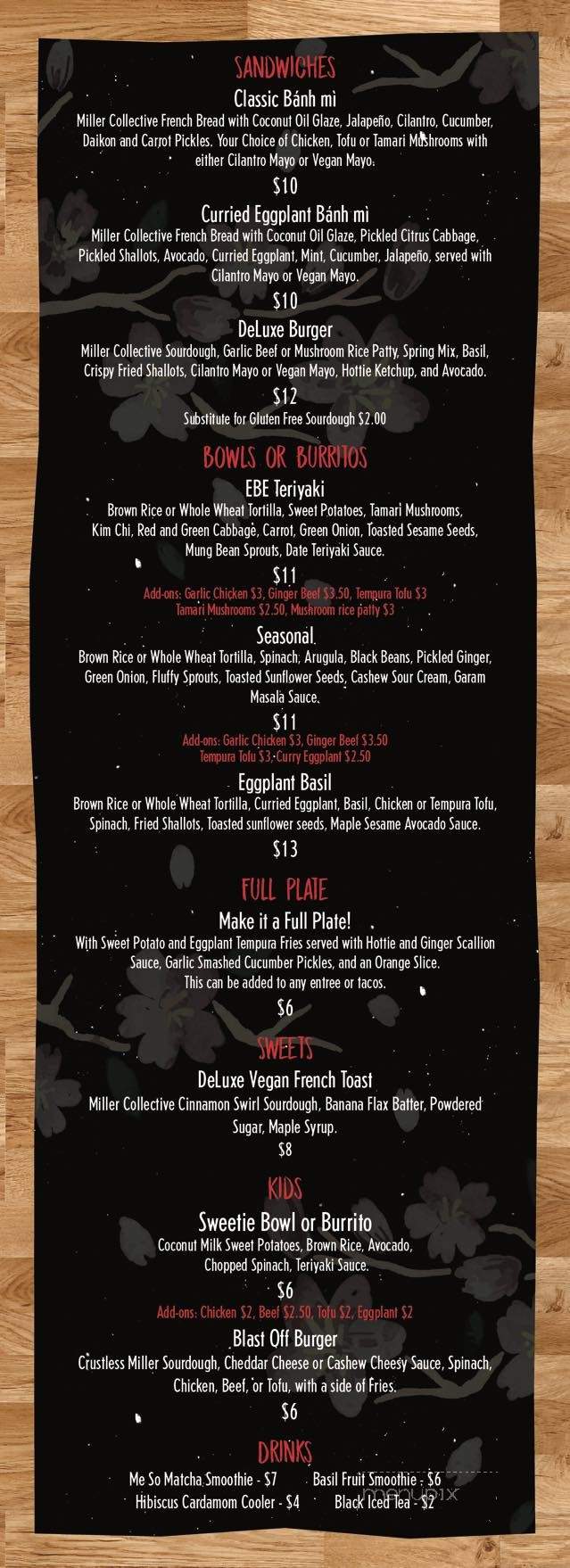 The DeLuxe - Reno, NV menu_pic