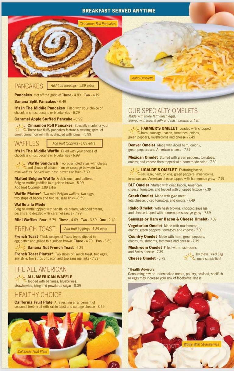 The Fried Egg - Wabash, IN menu_pic