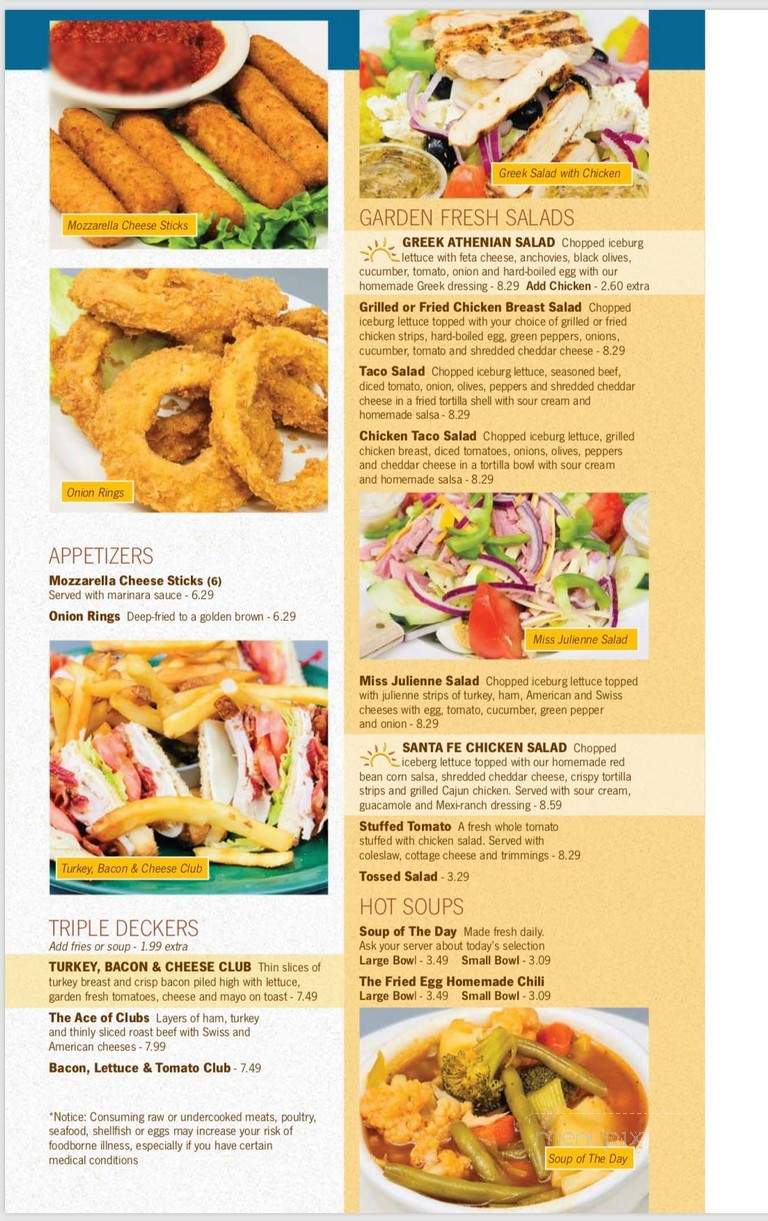 The Fried Egg - Wabash, IN menu_pic