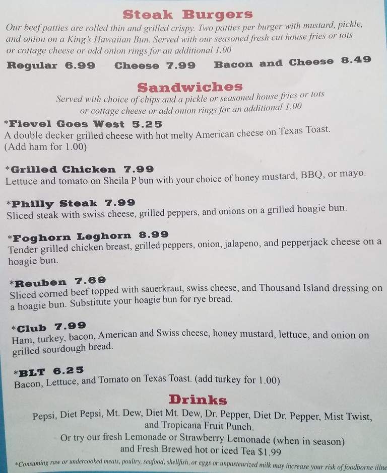 The Hott Box Cafe - Grove, OK menu_pic