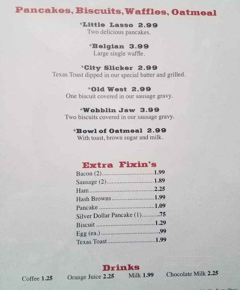The Hott Box Cafe - Grove, OK menu_pic