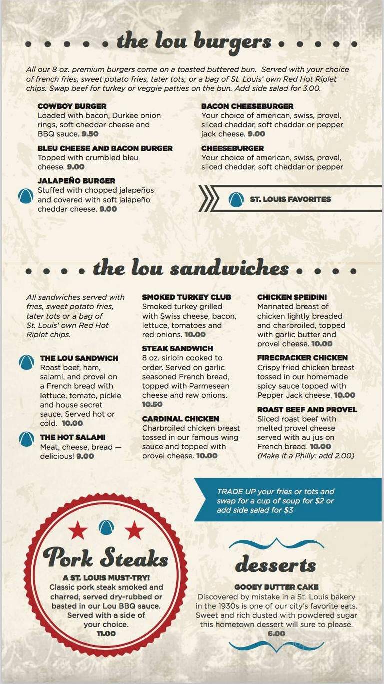 The Lou Eats & Drinks - St. Louis, MO menu_pic