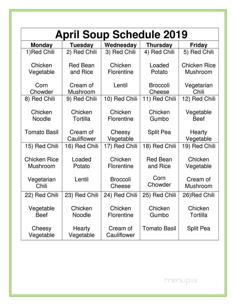 The Lunchbox - Knoxville, TN menu_pic
