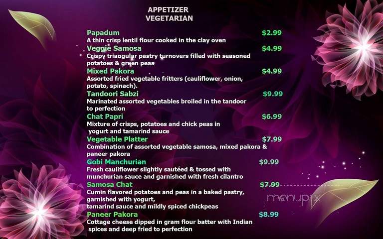The Palace of Indian - Dallas, PA menu_pic
