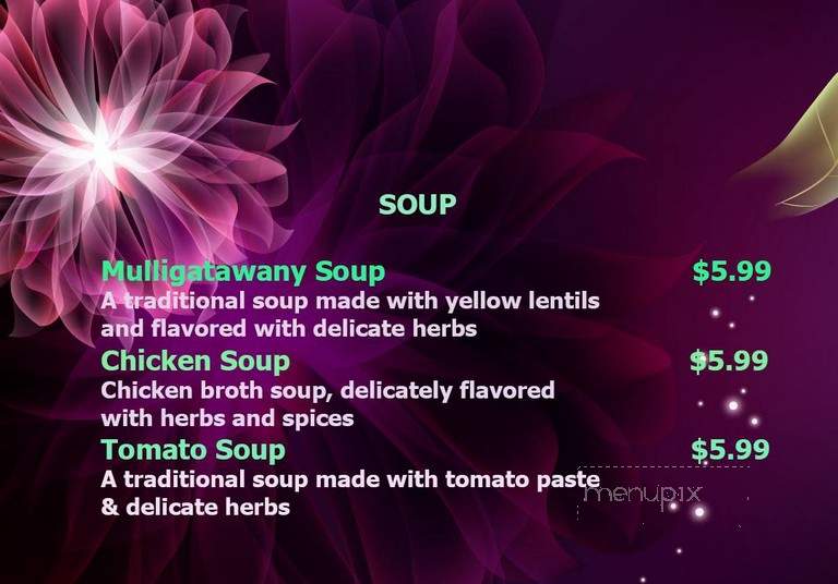 The Palace of Indian - Dallas, PA menu_pic