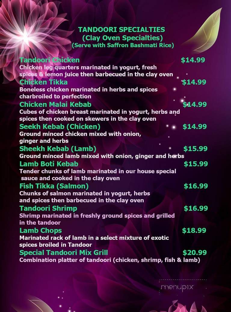 The Palace of Indian - Dallas, PA menu_pic