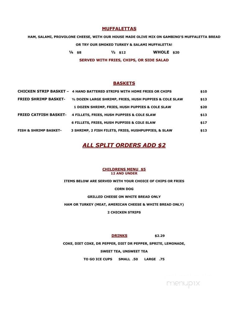 The Peoples Market - Bossier City, LA menu_pic