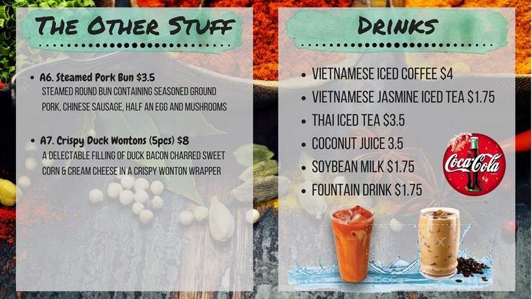 The Red Boat Viet Fusion Restaurant - Baltimore, MD menu_pic