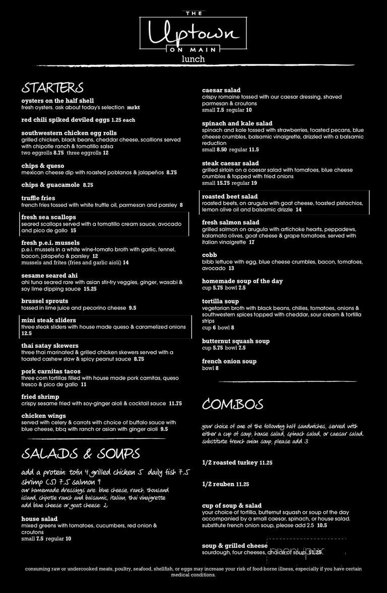 The Uptown on Main - Frisco, CO menu_pic