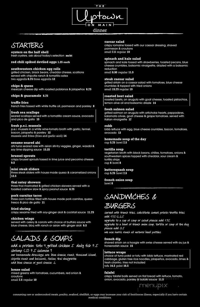 The Uptown on Main - Frisco, CO menu_pic