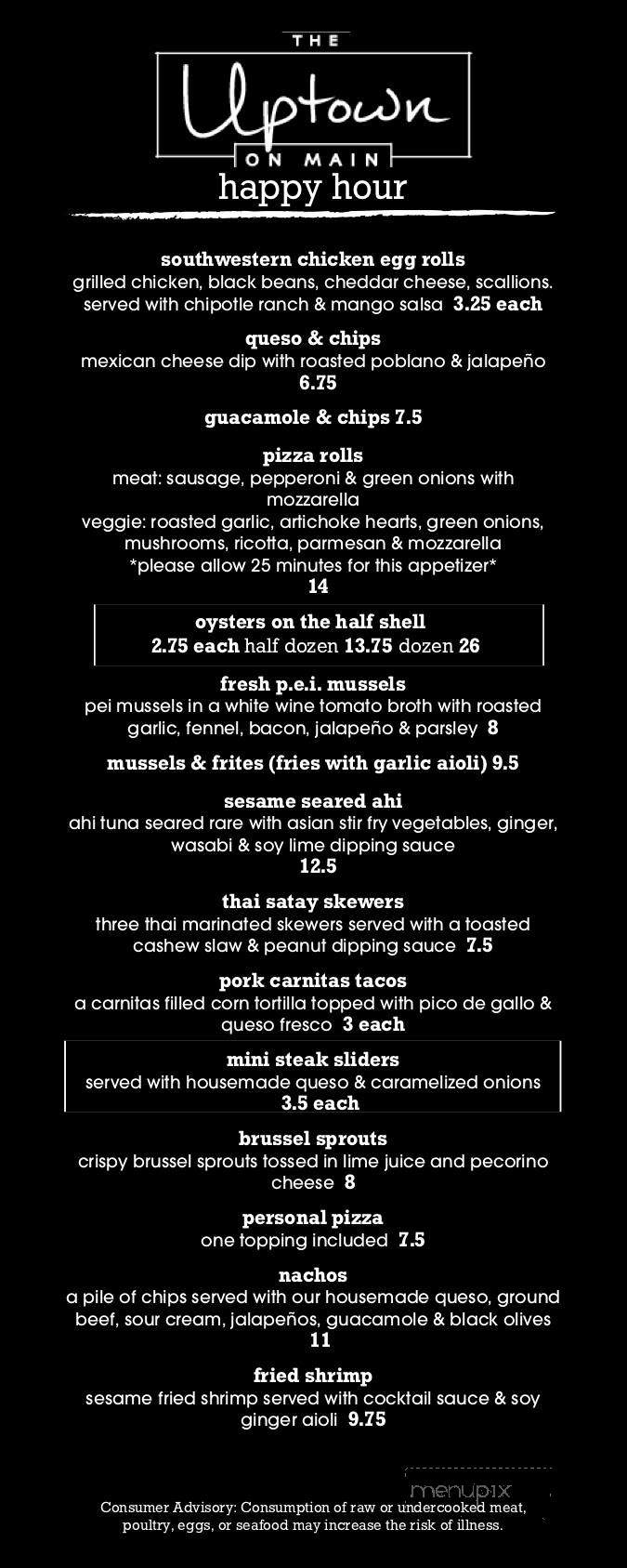 The Uptown on Main - Frisco, CO menu_pic