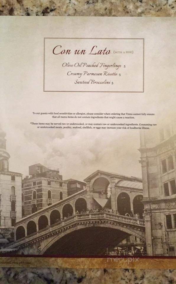 Treno Ristorante - Kent, OH menu_pic