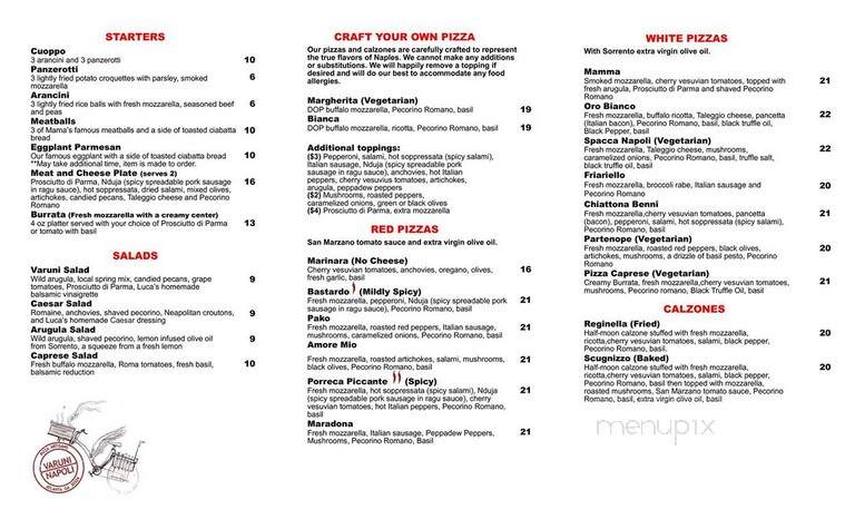 Varuni Napoli - Atlanta, GA menu_pic