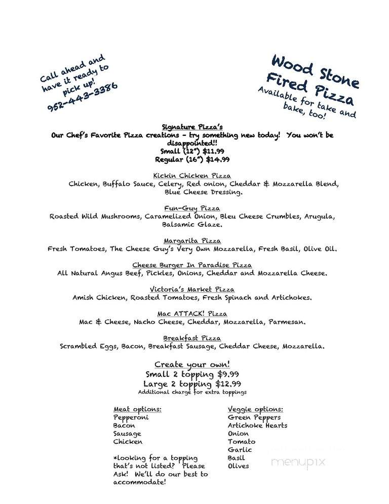 Victoria's - Zillah, WA menu_pic