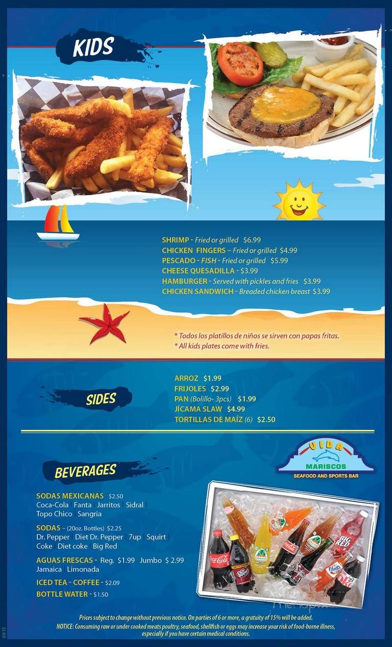Vida Taqueria - Houston, TX menu_pic