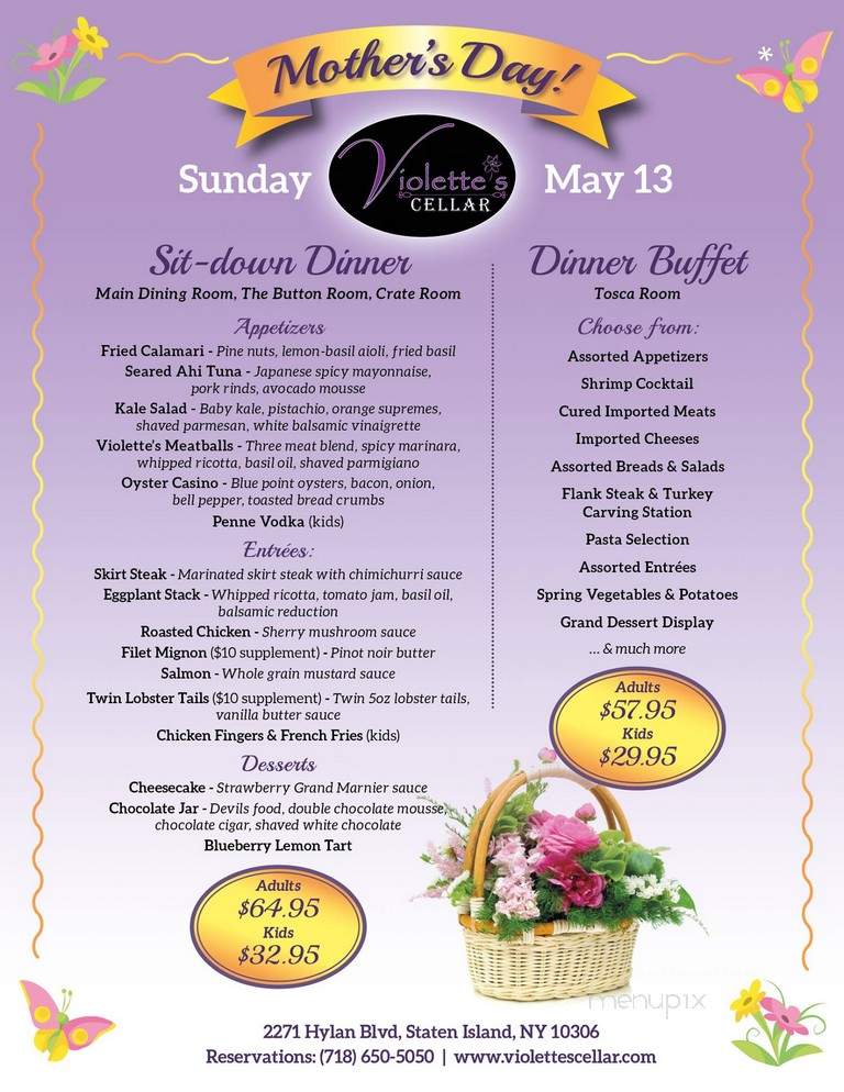 Violette's Cellar - Staten Island, NY menu_pic