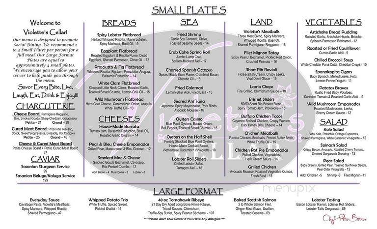 Violette's Cellar - Staten Island, NY menu_pic