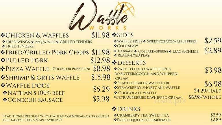 Waffle Works - Birmingham, AL menu_pic
