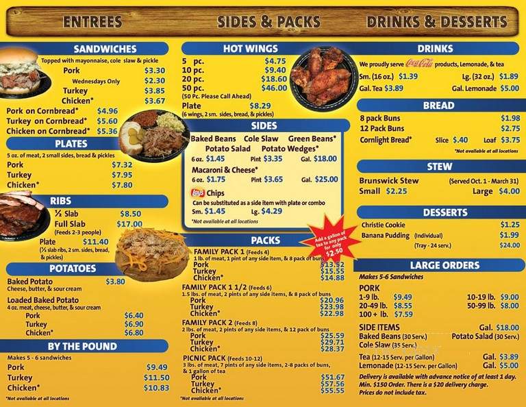 Whitt's Barbeque - Gallatin, TN menu_pic
