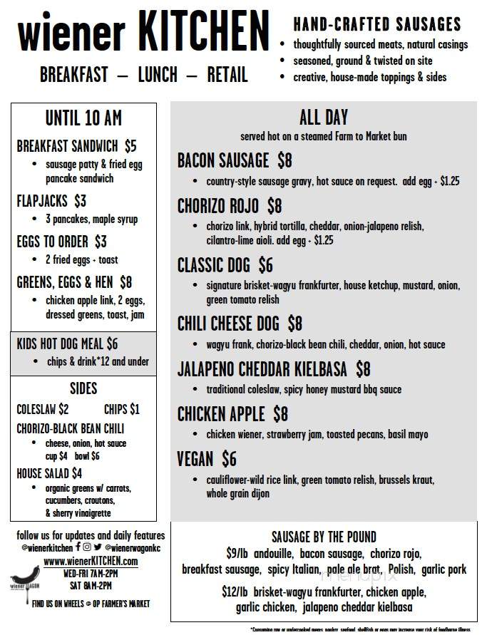 Wiener Kitchen - Overland Park, KS menu_pic