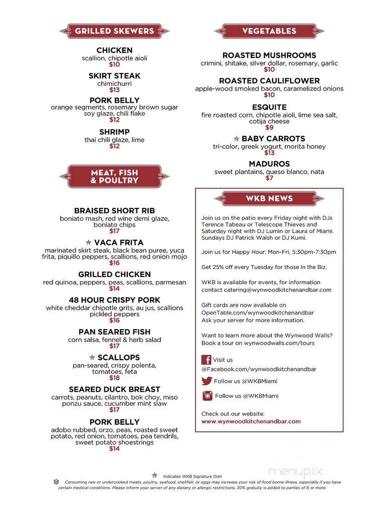 Wynwood Station - Miami, FL menu_pic