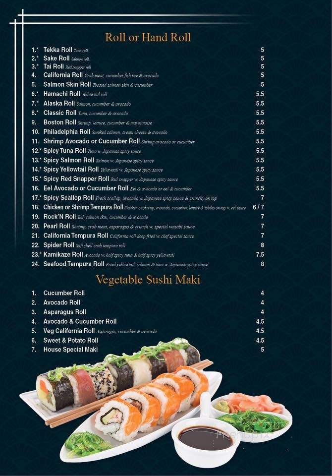 Yamato Hibachi & Sushi Bar - Norwood, MA menu_pic