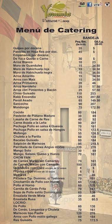 Yarumba Restaurant & Lounge - Oakland Park, FL menu_pic