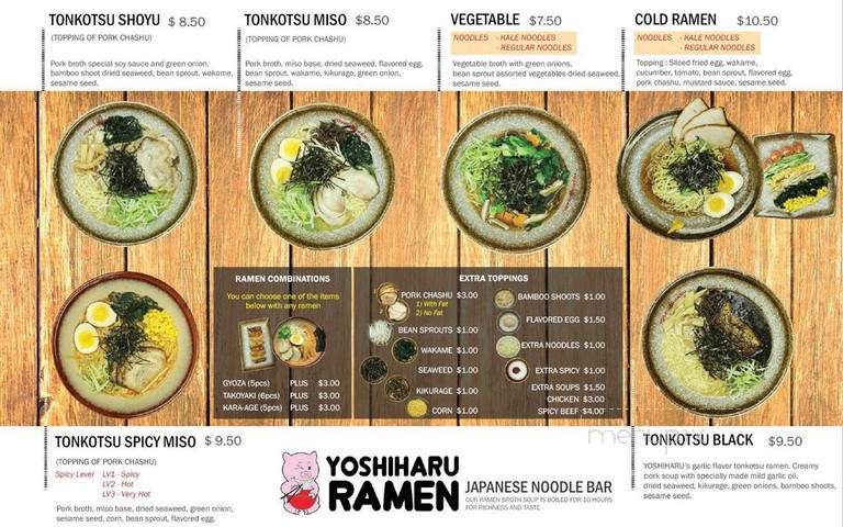 Yoshiharu Ramen - Whittier, CA menu_pic