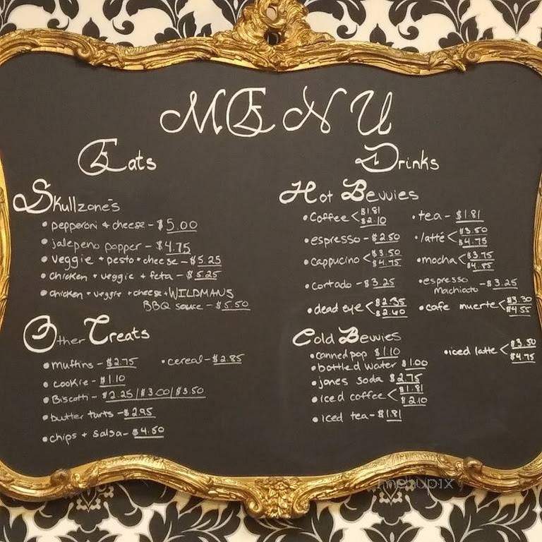 Deadly Grounds Cafe and Curiosities - Courtice, ON menu_pic