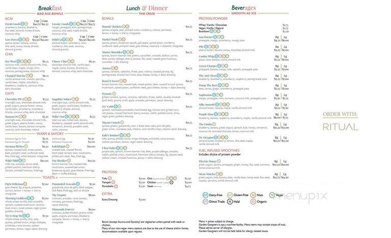 Garden Gangsters - Toronto, ON menu_pic
