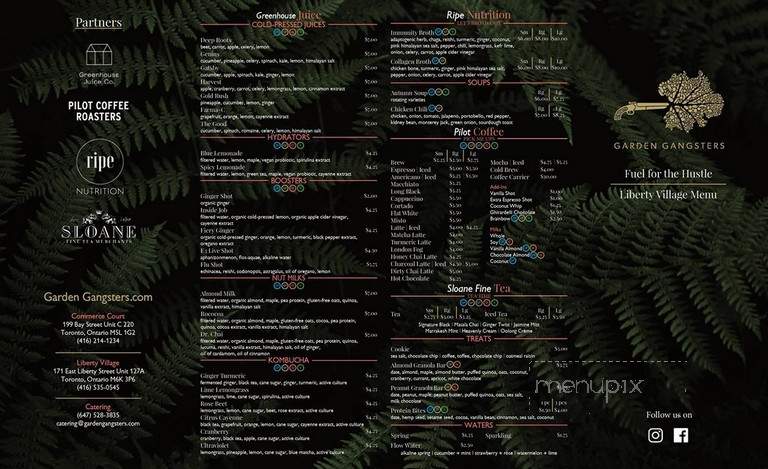 Garden Gangsters - Toronto, ON menu_pic