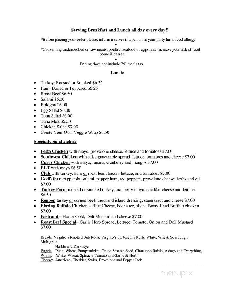 The Village Market - Vaughan, ON menu_pic