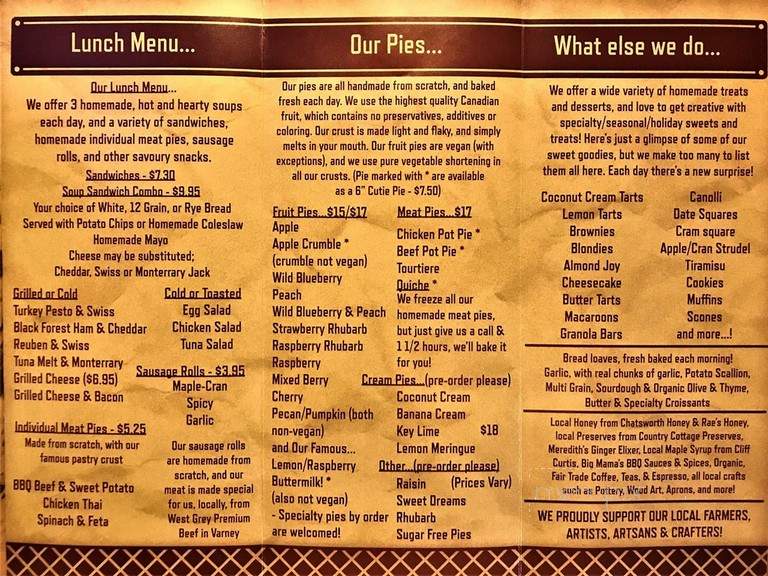 Williamsford Pie - Williamsford, ON menu_pic