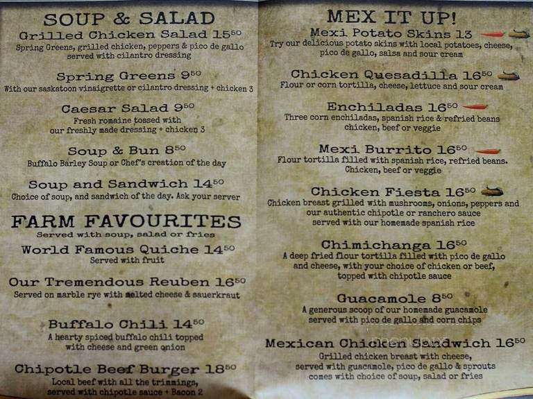 Saskatoon Farm at The Calgary Farmers Market - Calgary, AB menu_pic