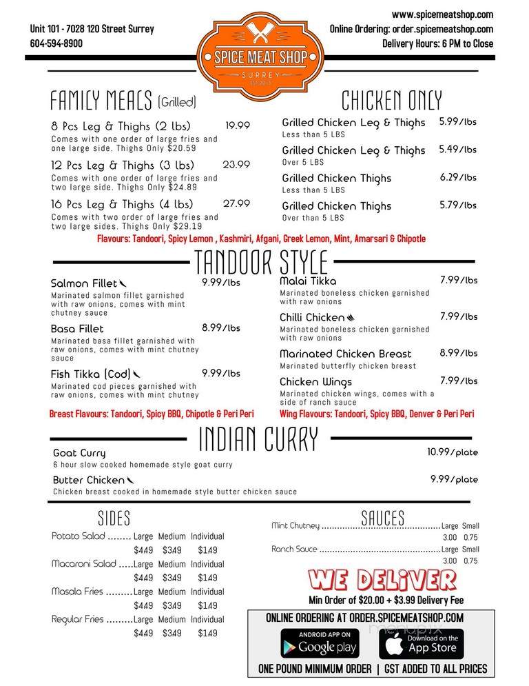 Spice Meat Shop - Surrey, BC