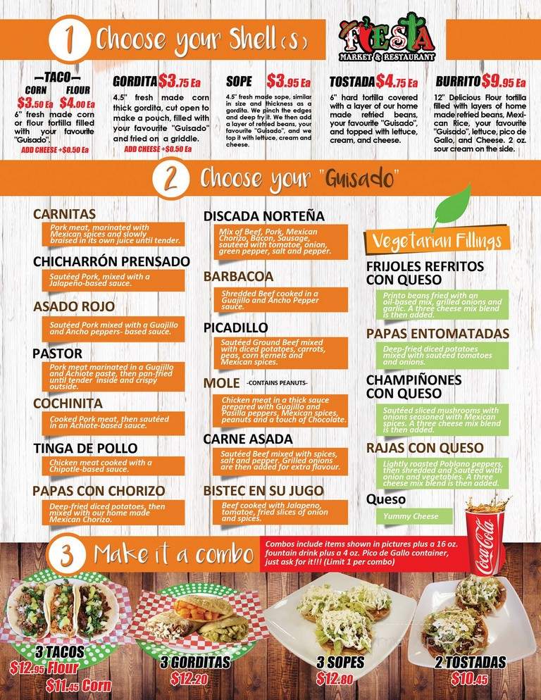 Fiesta Market & Restaurant - Calgary, AB menu_pic