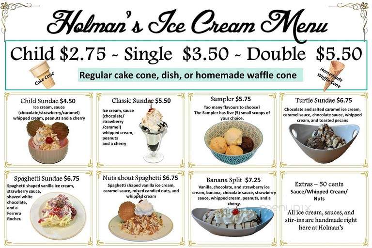Holman's Ice Cream Parlour - Summerside, PE