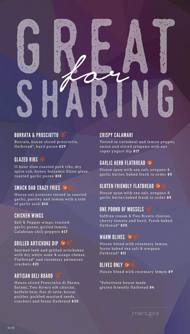 Smack DAB - Kelowna, BC menu_pic