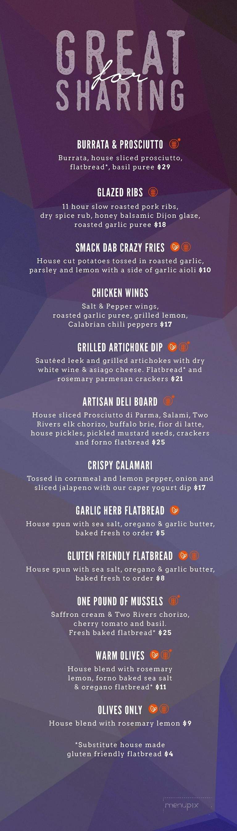 Smack DAB - Kelowna, BC menu_pic