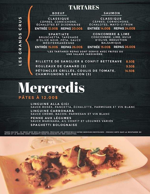 Dez Taverne Urbaine - Salaberry-de-Valleyfield, QC menu_pic